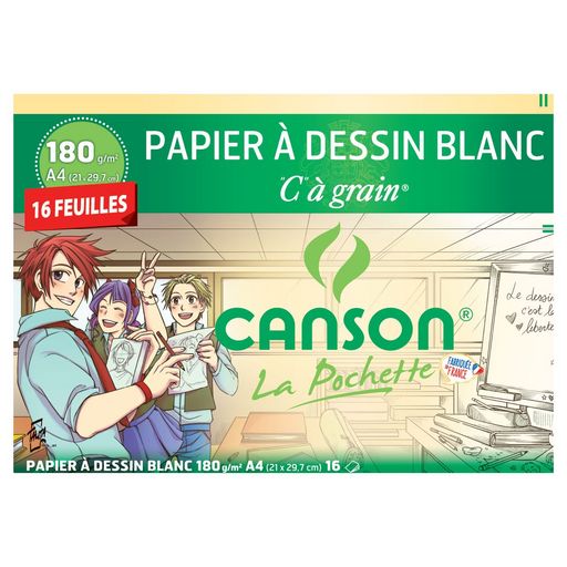 Pochette de 8 feuilles de papiers A3 couleur Mi-Teintes noir 160g